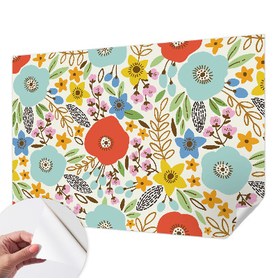 Detská fototapeta na stenu Kvetinový vzor