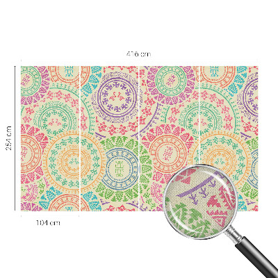 Detská tapeta Farebné mandaly