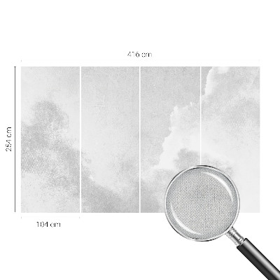 Moderná tapeta na stenu Jemné oblaky