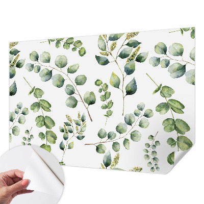 Samolepiaca fototapeta do detskej izby Zelené listy