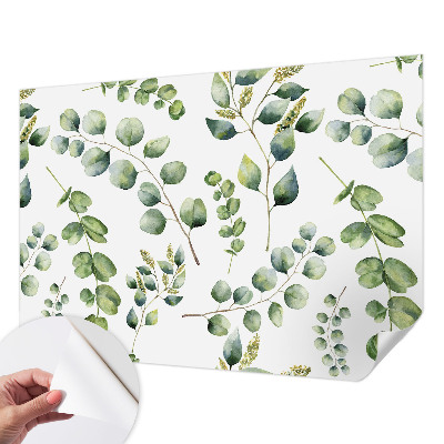 Samolepiaca fototapeta do detskej izby Zelené listy