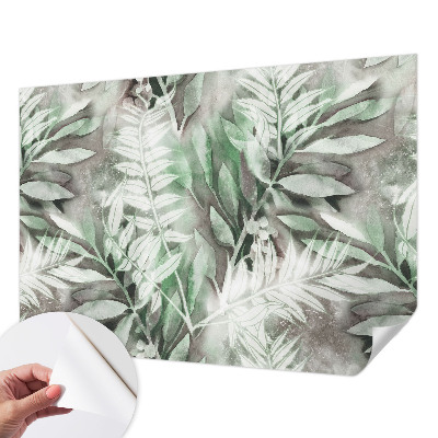 Fotografická tapeta do detskej izby Akvarelové listy