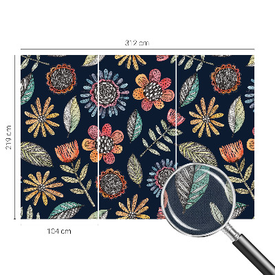 Detská tapeta Kvetinová mozaika