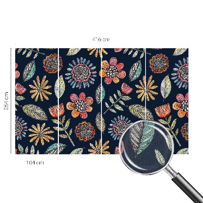 Detská tapeta Kvetinová mozaika