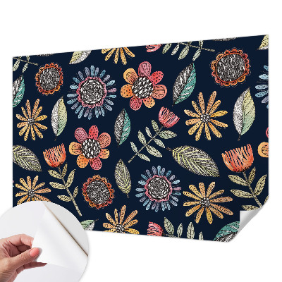 Detská tapeta Kvetinová mozaika