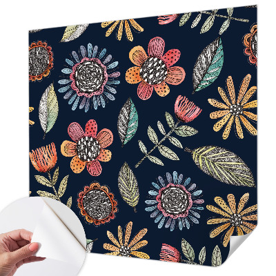 Detská tapeta Kvetinová mozaika