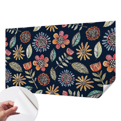 Detská tapeta Kvetinová mozaika