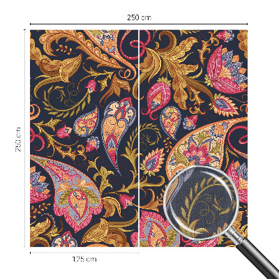 Moderná tapeta na stenu Farebný paisley vzor