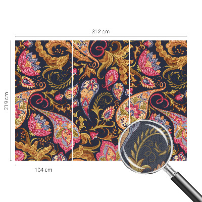 Moderná tapeta na stenu Farebný paisley vzor