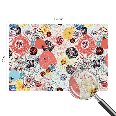 Samolepiaca fototapeta do spálne Farebné kvety