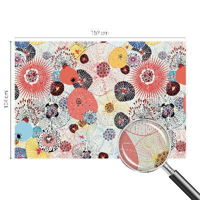 Samolepiaca fototapeta do spálne Farebné kvety