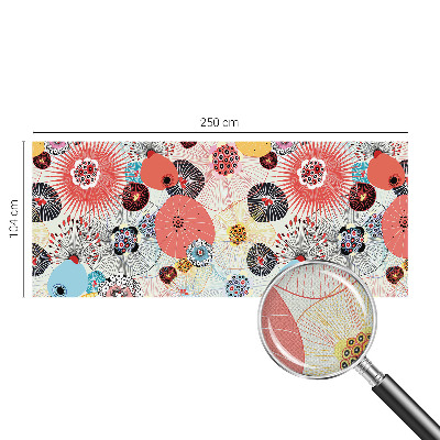 Samolepiaca fototapeta do spálne Farebné kvety