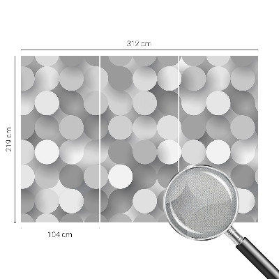 3D tapeta na stenu Sivé kruhy