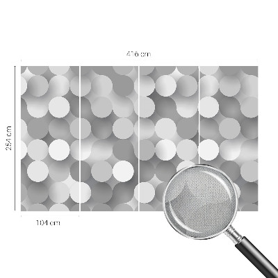 3D tapeta na stenu Sivé kruhy