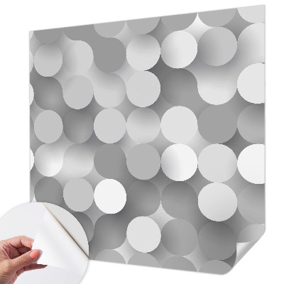 3D tapeta na stenu Sivé kruhy