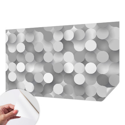 3D tapeta na stenu Sivé kruhy