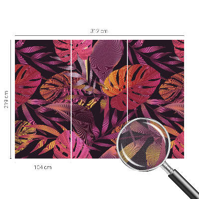 3D tapeta Exotické listy