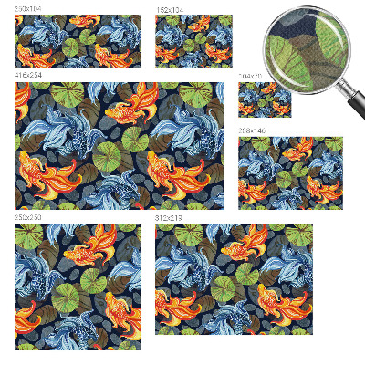 Tapeta do obývačky Vzory rýb