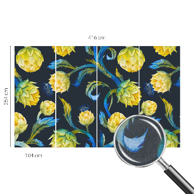 Moderná tapeta na stenu Rastlinný virtuóz