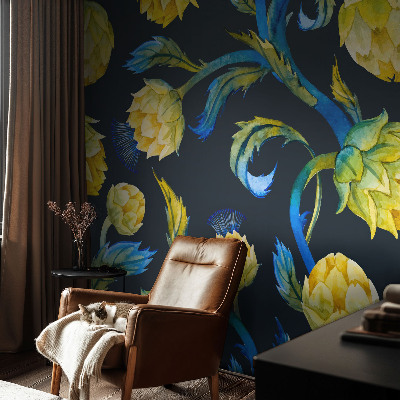 Moderná tapeta na stenu Rastlinný virtuóz