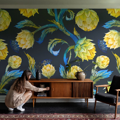 Moderná tapeta na stenu Rastlinný virtuóz