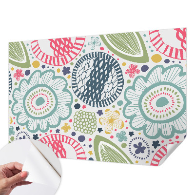 Samolepiaca fototapeta Kvetinové vzory