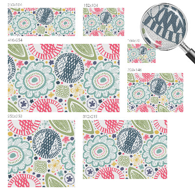 Samolepiaca fototapeta Kvetinové vzory