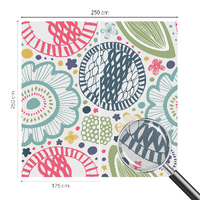 Samolepiaca fototapeta Kvetinové vzory