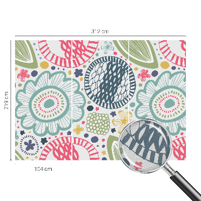 Samolepiaca fototapeta Kvetinové vzory