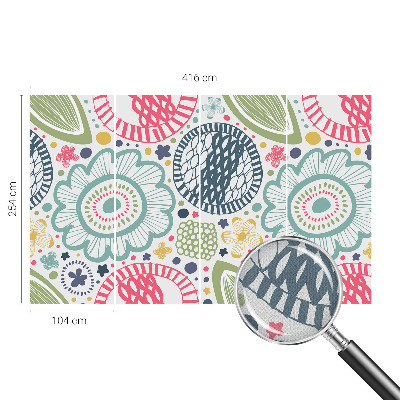 Samolepiaca fototapeta Kvetinové vzory