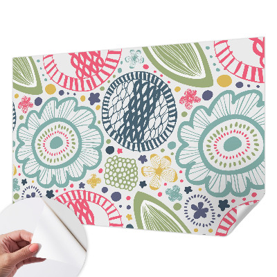 Samolepiaca fototapeta Kvetinové vzory