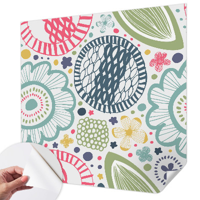 Samolepiaca fototapeta Kvetinové vzory