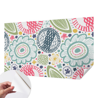 Samolepiaca fototapeta Kvetinové vzory