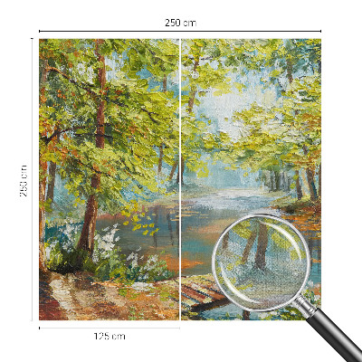 Samolepiaca fototapeta do detskej izby Idylické jazero