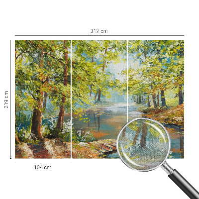 Samolepiaca fototapeta do detskej izby Idylické jazero