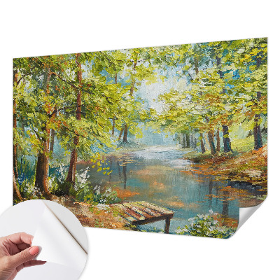 Samolepiaca fototapeta do detskej izby Idylické jazero