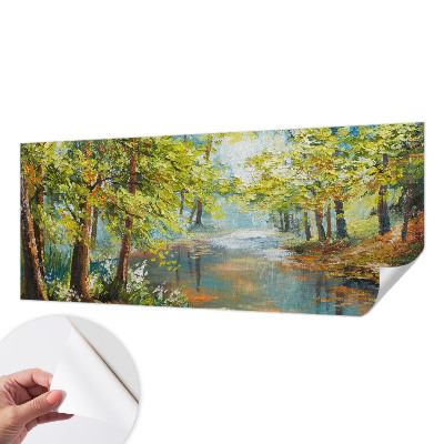 Samolepiaca fototapeta do detskej izby Idylické jazero