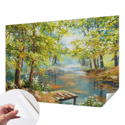 Samolepiaca fototapeta do detskej izby Idylické jazero