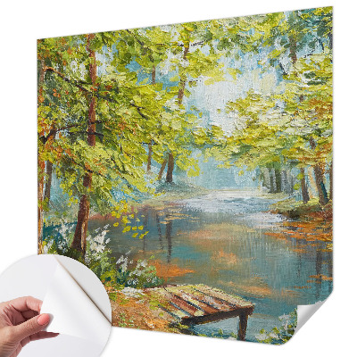 Samolepiaca fototapeta do detskej izby Idylické jazero