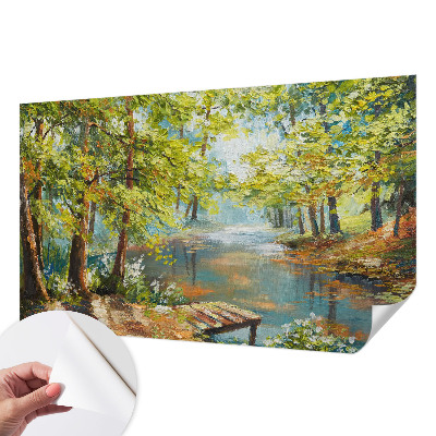 Samolepiaca fototapeta do detskej izby Idylické jazero