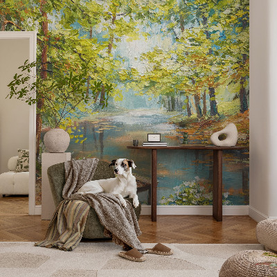 Samolepiaca fototapeta do detskej izby Idylické jazero