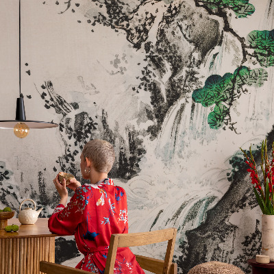 Samolepiaca fototapeta do detskej izby Prírodný vodopád