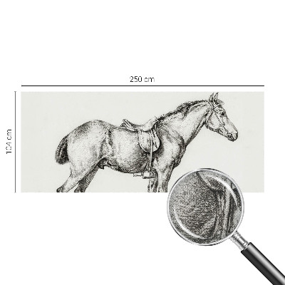 Fototapeta do detskej izby Náčrt koňa