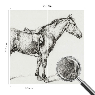Fototapeta do detskej izby Náčrt koňa
