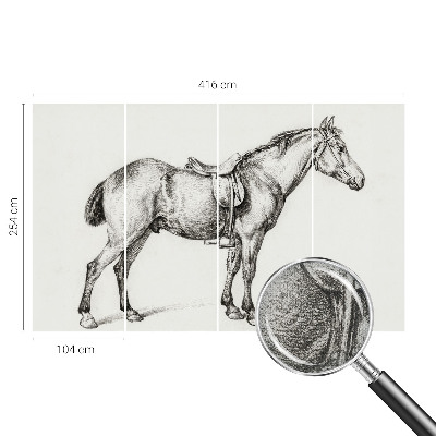 Fototapeta do detskej izby Náčrt koňa