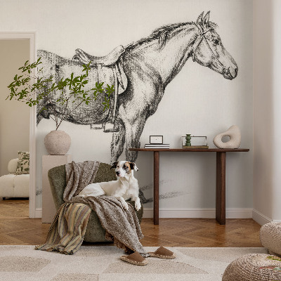 Fototapeta do detskej izby Náčrt koňa