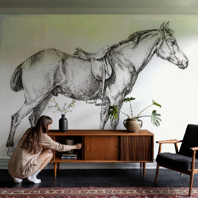 Fototapeta do detskej izby Náčrt koňa