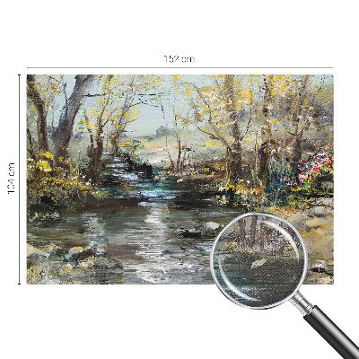 Fotografická tapeta do detskej izby Lesný potok