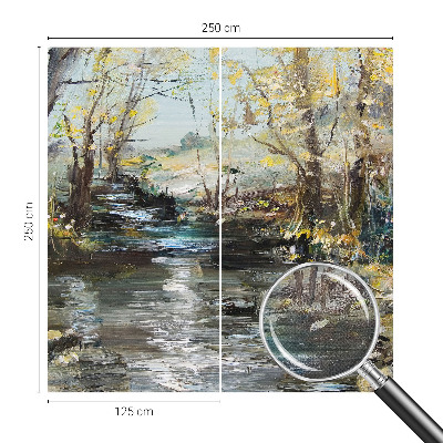 Fotografická tapeta do detskej izby Lesný potok