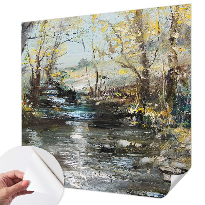 Fotografická tapeta do detskej izby Lesný potok